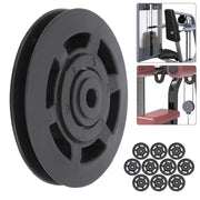10Pcs/Set 95MM Universal Nylon Bearing Pulley Wheel Replacement Gym Fitness Equipment