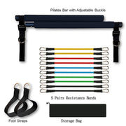 Pilates Bar Portable Gym Accessories Sport Elastic Bodybuilding Resistance Bands