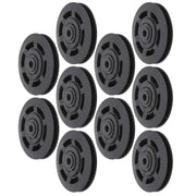 10Pcs/Set 95MM Universal Nylon Bearing Pulley Wheel Replacement Gym Fitness Equipment