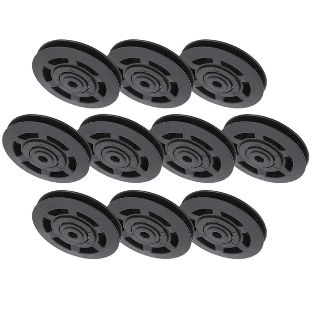 10Pcs/Set 95MM Universal Nylon Bearing Pulley Wheel Replacement Gym Fitness Equipment